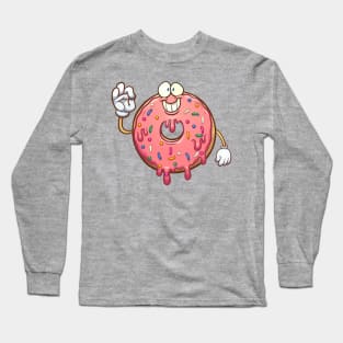 Cartoon donut Long Sleeve T-Shirt